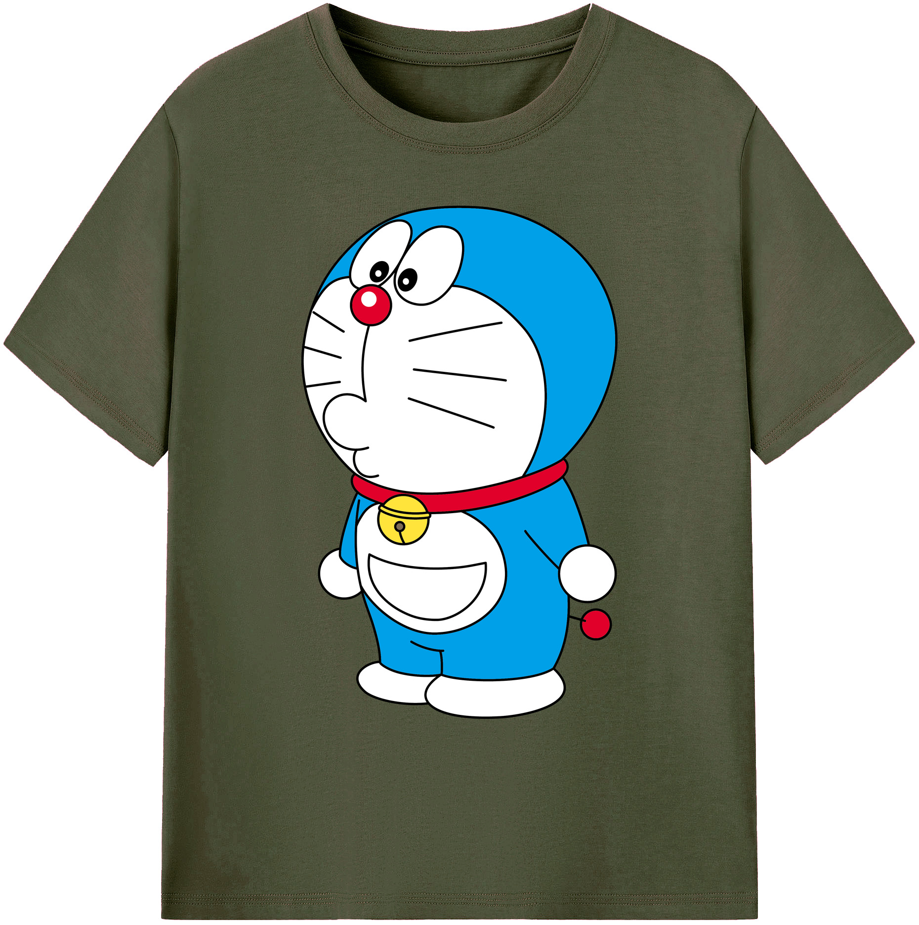 （画像用） ドラえもん Doraemon 綿100％ メンズ半袖Tシャツ｜肌触りやわらか＆通気性